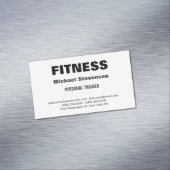 Carte De Visite Magnétique Fitness Trendy Stylish (In Situ)