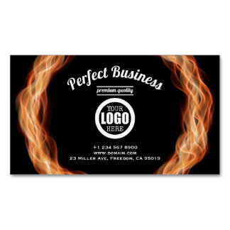 Carte De Visite Magnétique Flames Creative Unique Modern Trendy Ajoutez votre