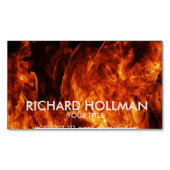 Carte De Visite Magnétique Flamme orange (devant)