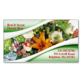 Carte De Visite Magnétique Fleuriste (devant)