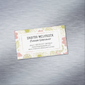 Carte De Visite Magnétique Fleuriste | Flower Shop (In Situ)