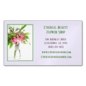 Carte De Visite Magnétique Fleuriste pourpre (devant)