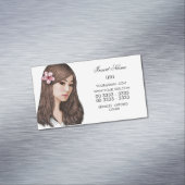 Carte De Visite Magnétique Fleurs de cerisier élégantes (In Situ)