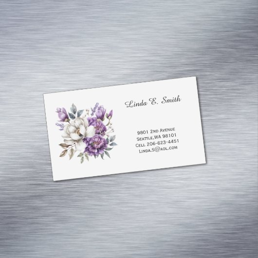 Carte de visite magnétique florale (In Situ)