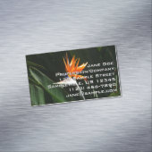 Carte De Visite Magnétique Flower tropical orange paradise (In Situ)