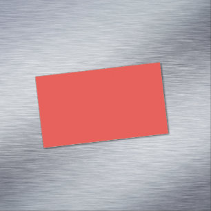 Carte De Visite Magnétique Fond uni rouge gras 