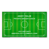 Carte De Visite Magnétique Football (devant)
