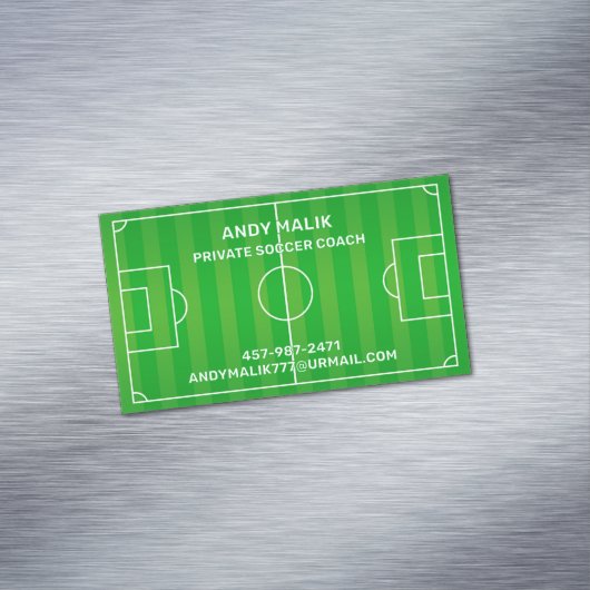 Carte De Visite Magnétique Football (In Situ)