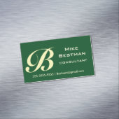 Carte De Visite Magnétique Forest Green classique (In Situ)