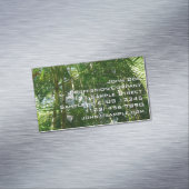 Carte De Visite Magnétique Forest of Palm Trees Tropical Nature (In Situ)