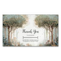 Forêt Enchantée Aquarelle Paillettes Dorées
