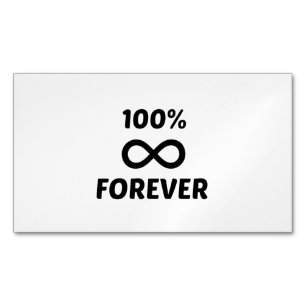CARTE DE VISITE MAGNÉTIQUE FOREVER 100%