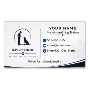 Carte De Visite Magnétique Formation canine professionnelle personnalisée 