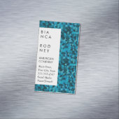 Carte De Visite Magnétique Formes bleues Entreprise (In Situ)