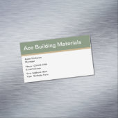 Carte De Visite Magnétique Fournisseur de matériaux de construction (In Situ)