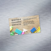 Carte De Visite Magnétique Fournitures de nettoyage sur table (In Situ)