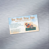 Carte De Visite Magnétique Fourrure de chien de rasage Groomer (In Situ)