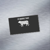 Carte De Visite Magnétique Funny Cow Bbq Pit Maître Cadeau (In Situ)
