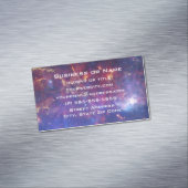 Carte De Visite Magnétique Galaxie brillante dans l'espace (In Situ)