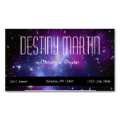 Carte De Visite Magnétique Galaxie céleste violet grappes Espace photo (devant)