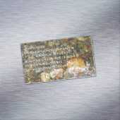 Carte De Visite Magnétique Galets Brown et gris naturel Abstrait (In Situ)