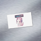 Carte De Visite Magnétique Gamesolotl - Axolotl Gamer (In Situ)