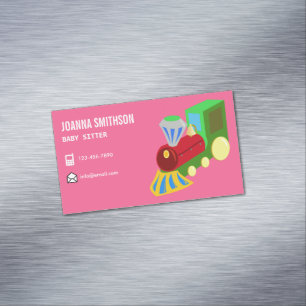 Carte De Visite Magnétique Garde d'enfants Garderie Jardin d'enfants Baby-sit