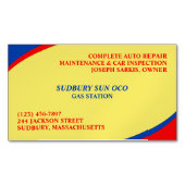 Carte De Visite Magnétique Gare (devant)