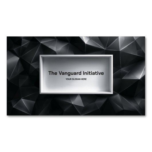 Carte De Visite Magnétique Géométrique 3D basse densité (devant)