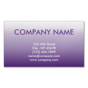 Carte De Visite Magnétique Girly Chic minimaliste ombre lilas lavande violet