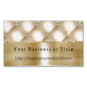 Carte De Visite Magnétique Glam Champagne Gold Glitzy Diamants (devant)