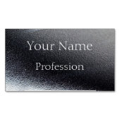 Carte De Visite Magnétique glamour à l'aspect argent (devant)