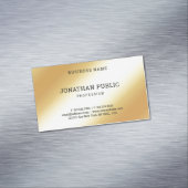 Carte De Visite Magnétique Glamour Or Look professionnel Modèle moderne (In Situ)