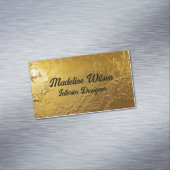 Carte De Visite Magnétique Gold Textured (In Situ)