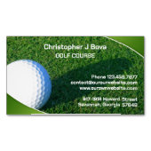 Carte De Visite Magnétique Golf (devant)