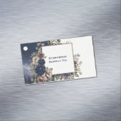 Carte De Visite Magnétique Gothic Fairytale Rose Frame Moonlit Mountain (In Situ)