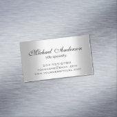 Carte De Visite Magnétique Gradient métallique argenté - Acier inoxydable (In Situ)