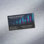 Carte De Visite Magnétique Graphique financier du marché stock (In Situ)