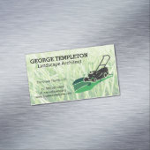 Carte De Visite Magnétique Grass | Lawn Mower | Landscaping Industry (In Situ)