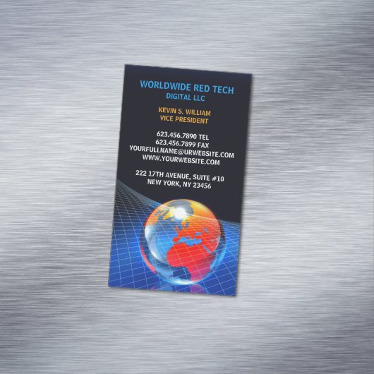 Carte De Visite Magnétique Grille (In Situ)