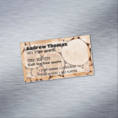 Carte De Visite Magnétique Grinçage de souche d'arbre (In Situ)