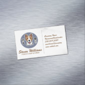 Carte De Visite Magnétique Groomer | Animaux Services (In Situ)