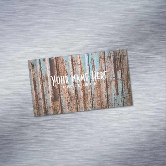 Carte De Visite Magnétique Grunge rouille texture (In Situ)