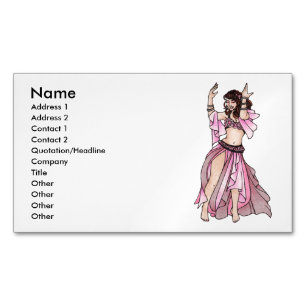 Carte De Visite Magnétique Habibi Belly Dancer Business Cards