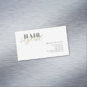 Carte De Visite Magnétique Hair Stylist Modern Minimalist Plain Professional (In Situ)