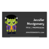 Carte De Visite Magnétique Halloween monstre Frankenstein Green (devant)