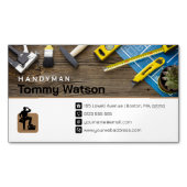 Carte De Visite Magnétique Handy Man | Construction | Entrepreneur (devant)