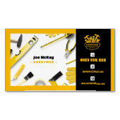 Carte De Visite Magnétique Handy Man | Construction | Entrepreneur (devant)