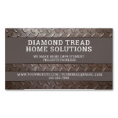 Carte De Visite Magnétique Handyman Construction Service de réparation Acier  (devant)