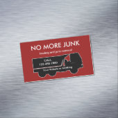 Carte De Visite Magnétique Hauling And Junk Removal Theme Magnetic  (In Situ)